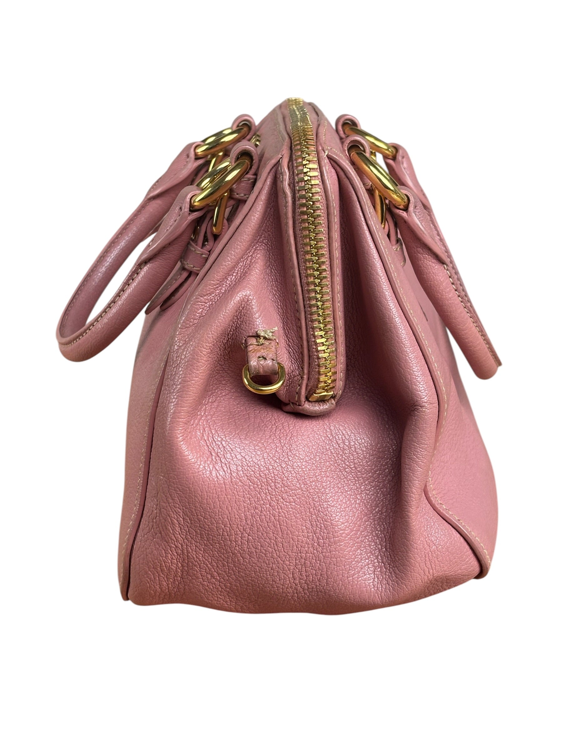 Miu Miu Pink Leather Two-Way Bag