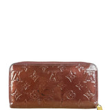 Louis Vuitton Burgundy Monogram Vernis Zippy Wallet