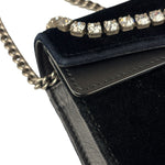 Gucci Mini Velvet Black Rhinestone Dionysus Crossbody