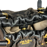 Prada Black Leather Vitello Daino Handbag