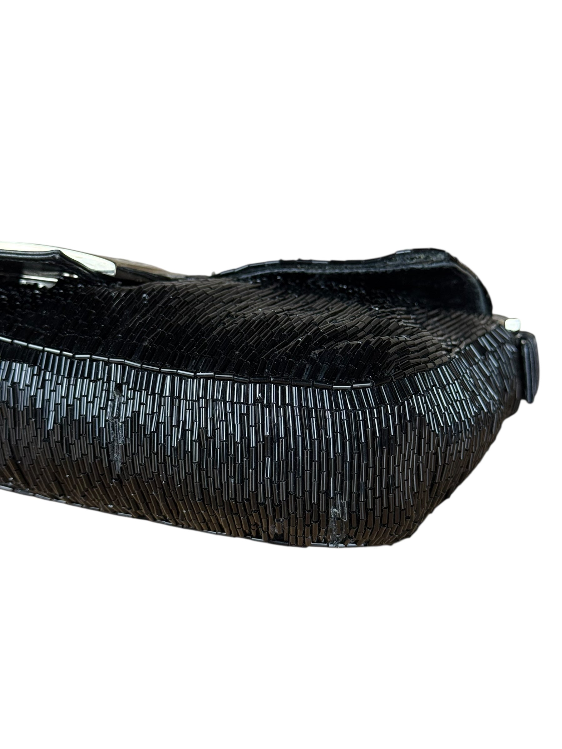 Fendi Beaded Baguette Black