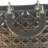 Christian Dior Black Cannage Quilted Leather Medium Lady Dior Handbag