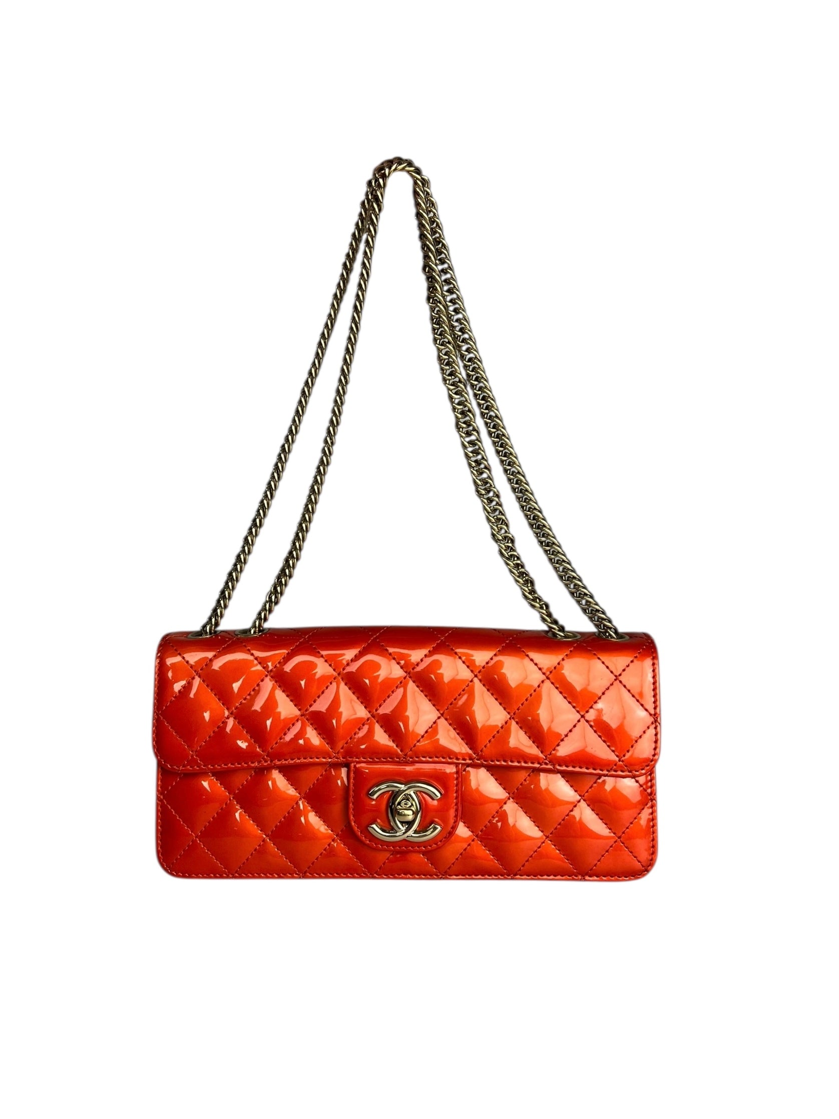 Chanel Red Metallic Evening Star Flap Bag 2008