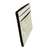 Coach Signature Canvas Card Case White