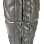 AllSaints Black Quilted Leather Edbury Shoulder Bag