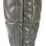 AllSaints Black Quilted Leather Edbury Shoulder Bag
