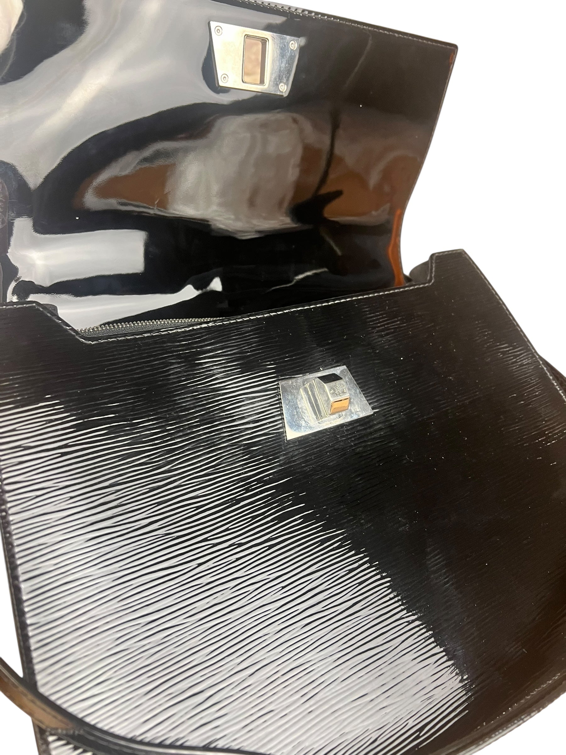 Louis Vuitton Black Electric Epi Sévigné 2Way Handbag