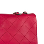 Chanel Pink Quilted Leather Accordion Flap Bag 2014
