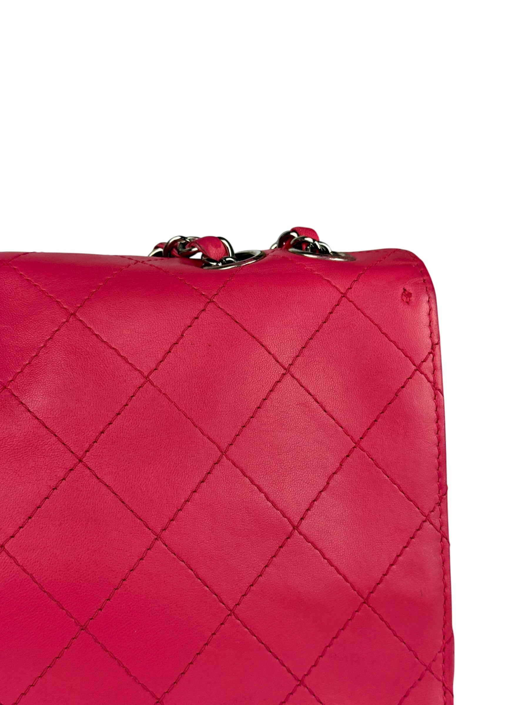 Chanel Pink Quilted Leather Accordion Flap Bag 2014