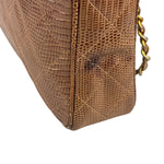 Chanel Vintage Leather Lizard Tassel Camera Case - 1987
