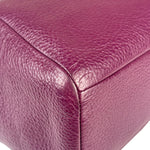 Coach Purple Pebbled Leather Small Kelsey Satchel Two-Way Bag