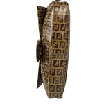 Fendi Brown PVC Zucca Baguette