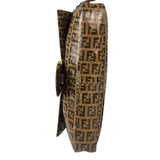 Fendi Brown PVC Zucca Baguette