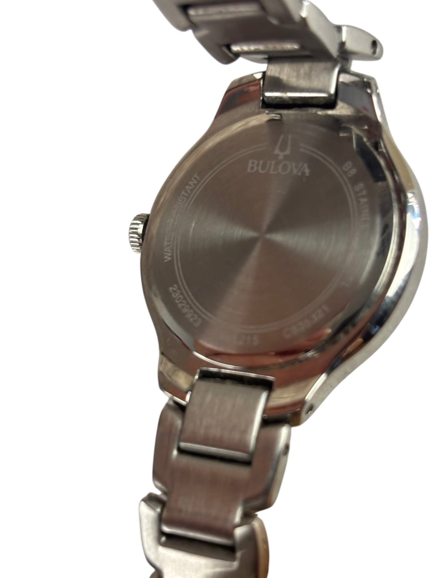 Bulova White Dial Blue Ticks