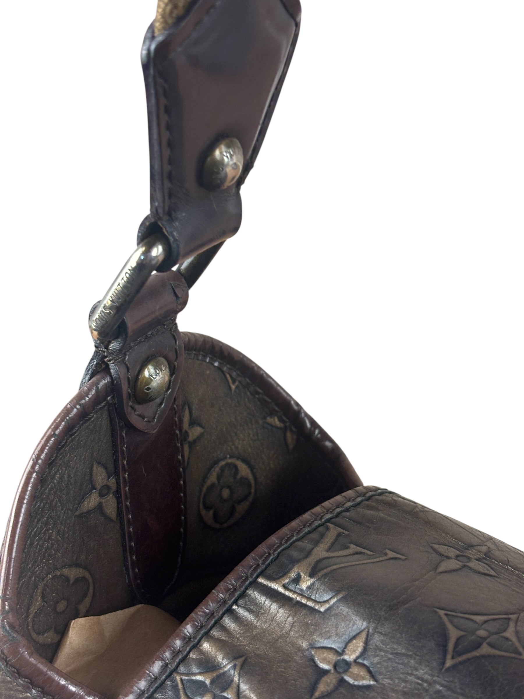 Louis Vuitton Metallic Bronze Embossed Sergeant PM Shoulder Bag