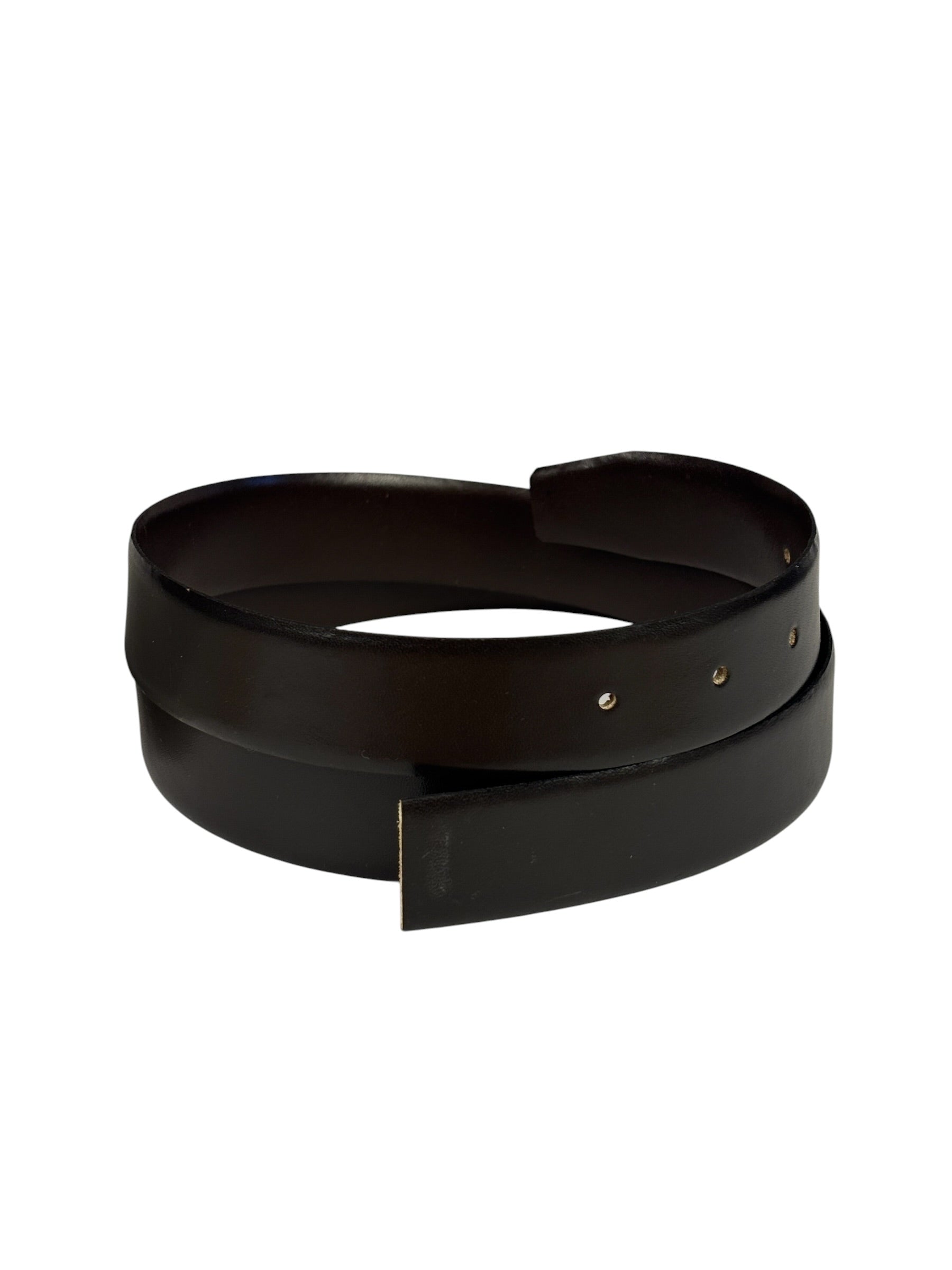Christian Dior Brown/Black Leather Reversible Belt