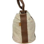 Hermes Vintage Brown Toile Saxo PM