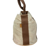Hermes Vintage Brown Toile Saxo PM