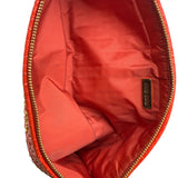 Miu Miu Bicolor Leather Striking Patterned Clutch