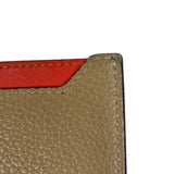 Celine Brown/Red Leather Card Holder