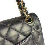 Chanel Black Lambskin Double Flap Bag 2017