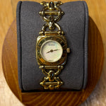 Gucci Mother Of Pearl Dial Gold Plated Chain Link