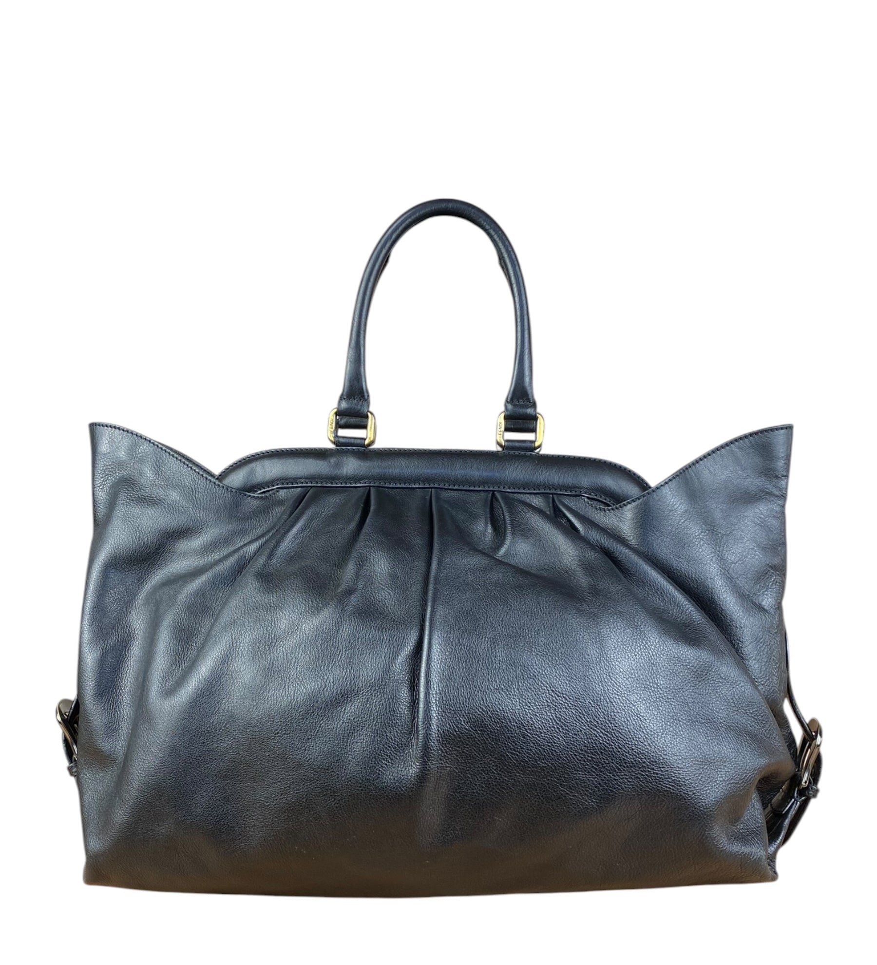 Fendi Vintage Black Brosa Doctor Tote