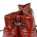 Chanel Patent Red Quilted S Shopper Tote 2013