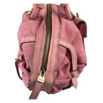 Salvatore Ferragamo Pink Nylon/Leather Bowler Bag