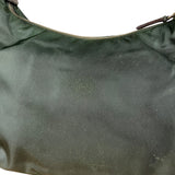 Prada Shoulder Bag Green Canvas Strap