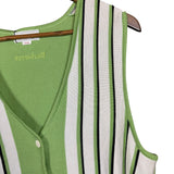 Burberry Striped Button-Up Sweater Vest