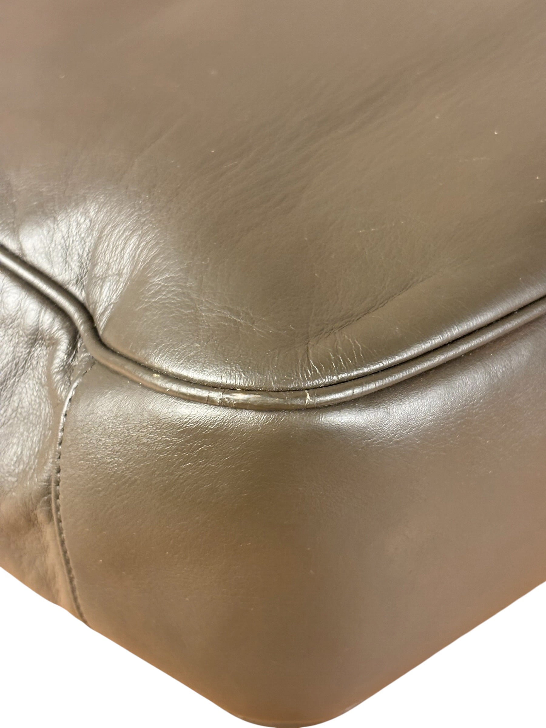 Chanel CC Grey Leather Chain Hobo Bag '89-'91