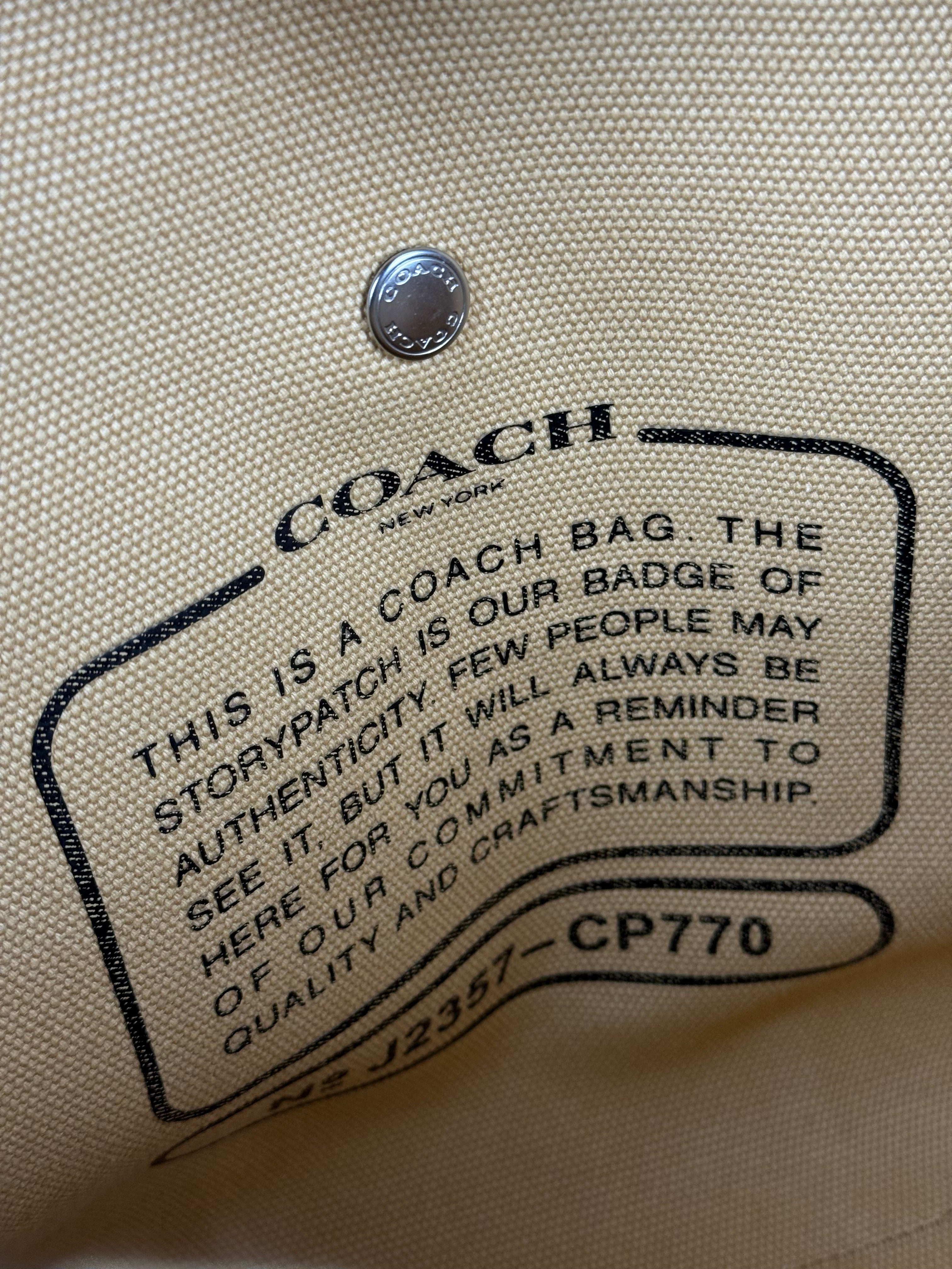 Coach Cheetah Print Tote Bag