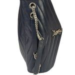 Yves Saint Laurent Navy Blue LouLou Medium Shoulder Bag