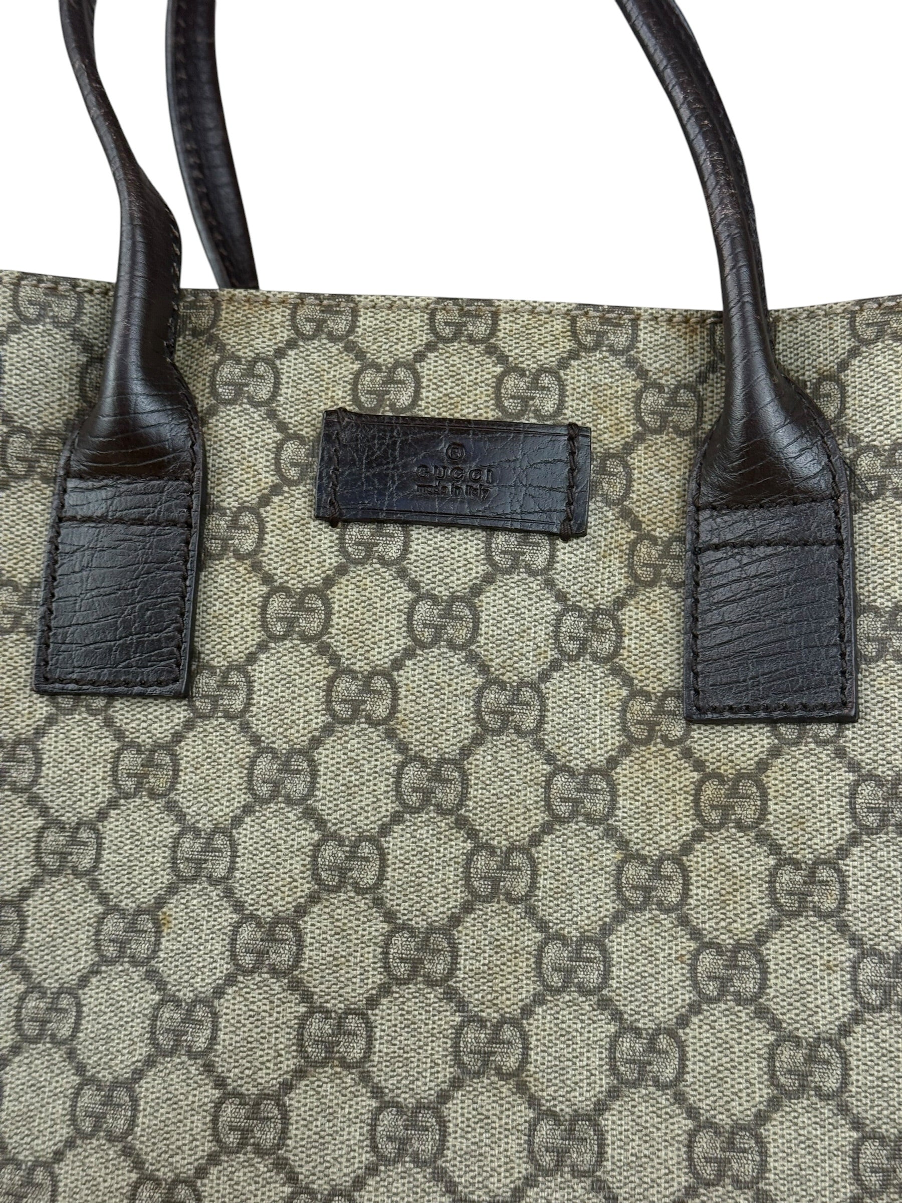 Gucci GG Coated Canvas Top Handle Tote