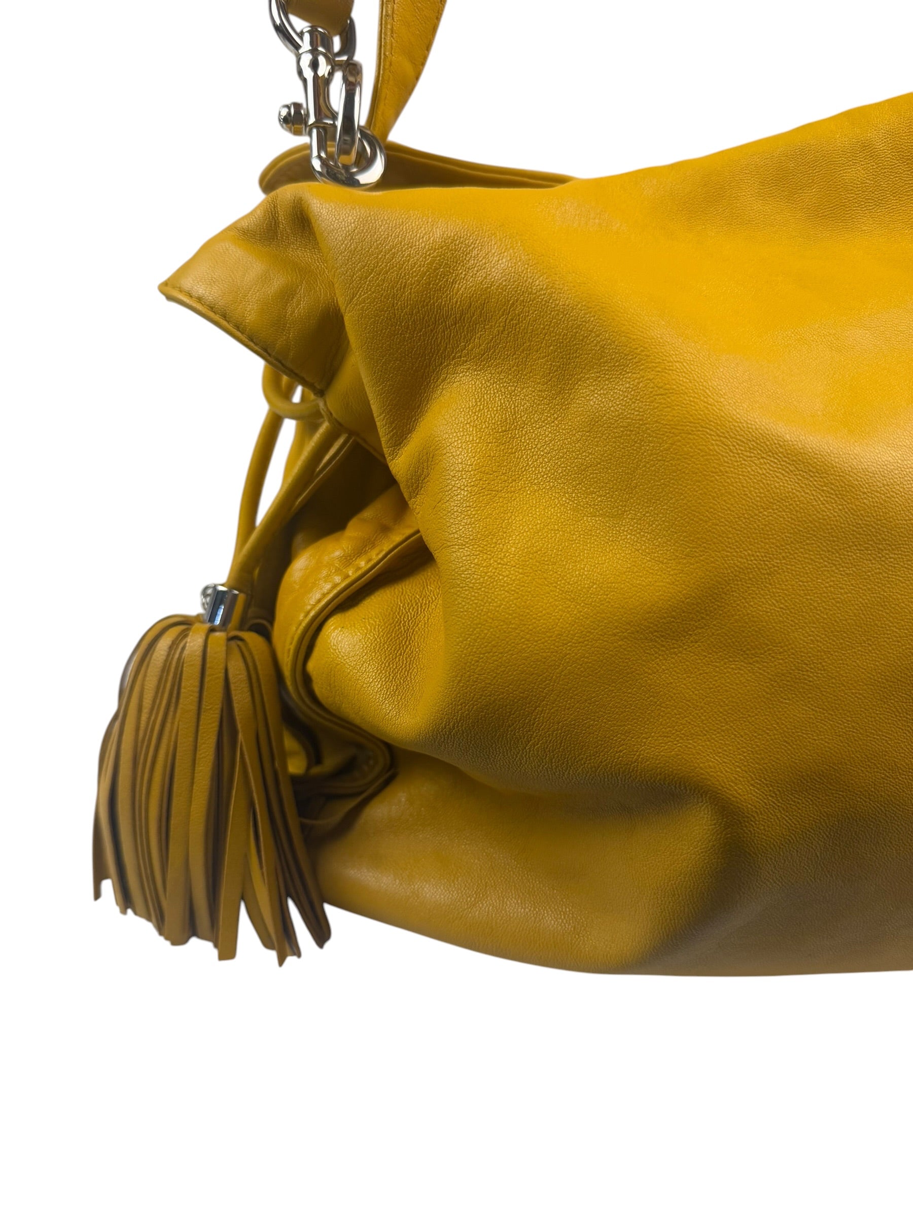 Loewe Vintage Yellow Leather Flamenco Tote Bag