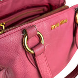 Miu Miu Pink Leather 2Way Tote Bag