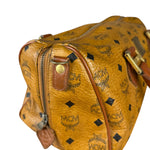 MCM Vintage Leather Logo Boston Handbag