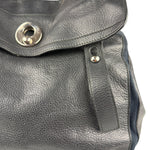 Saint Laurent Vintage Black Leather Top Handle Bag