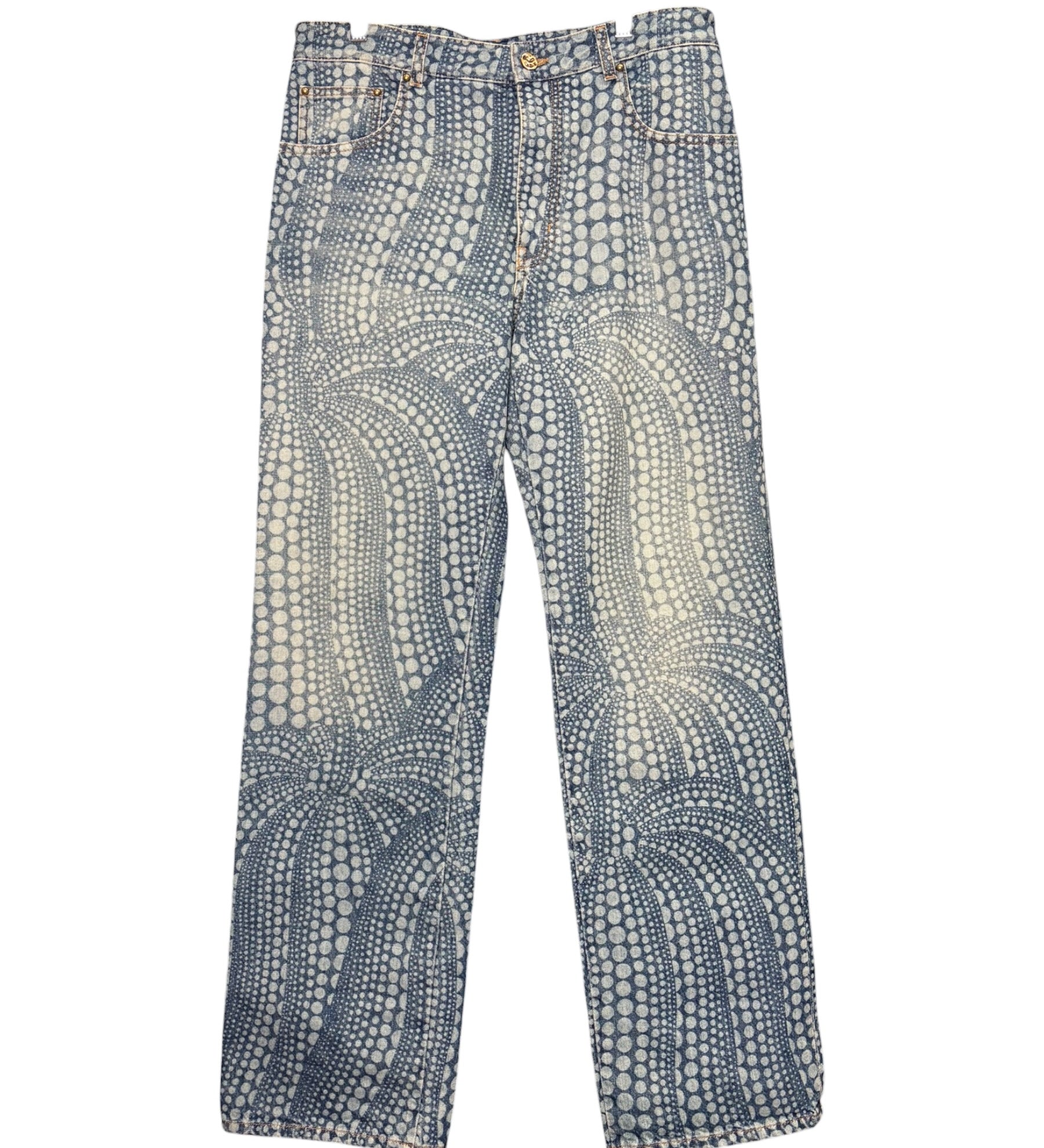 Louis Vuttion x Yayoi Kusama Pumpkin Blue Jeans