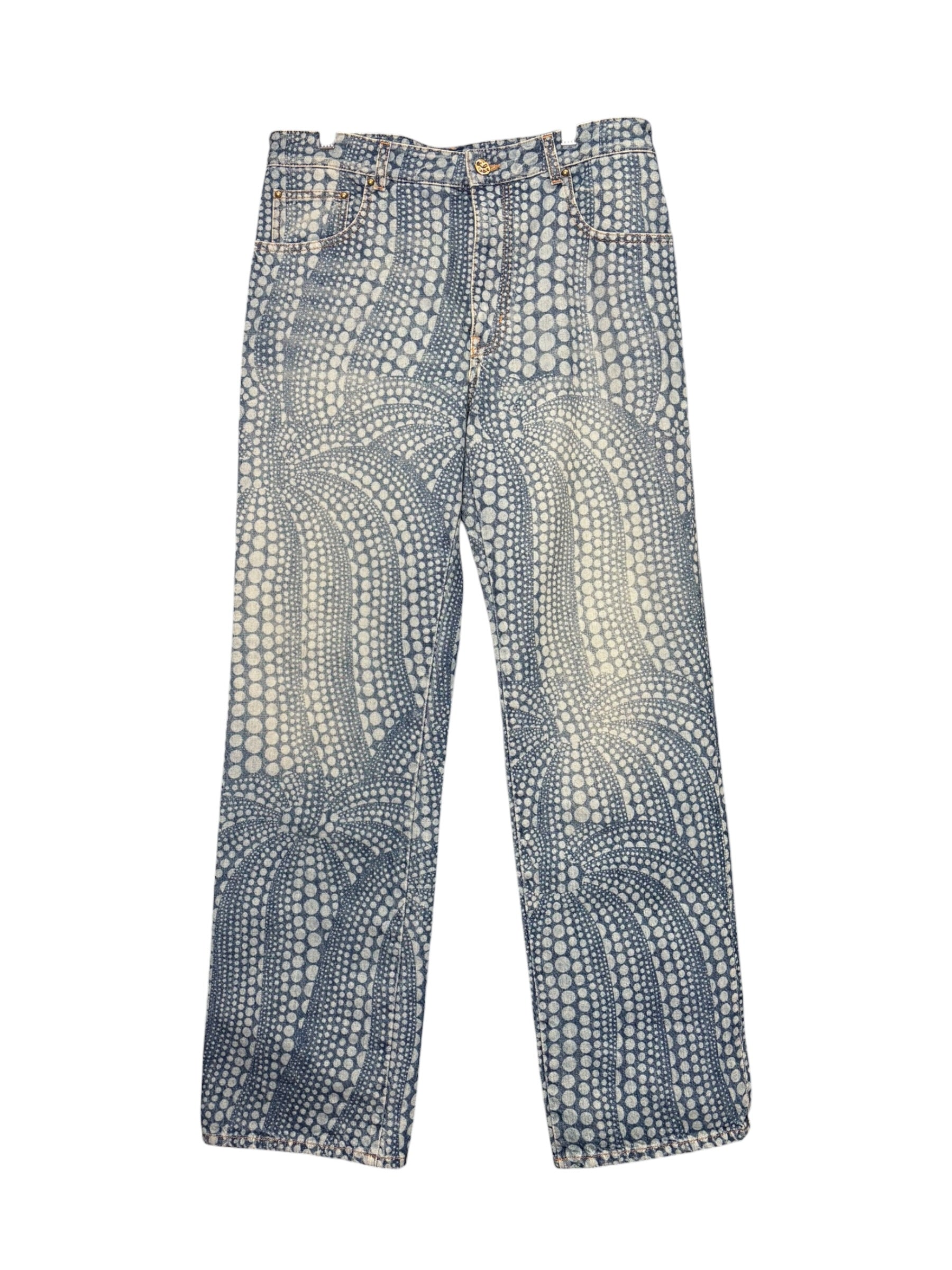 Louis Vuttion x Yayoi Kusama Pumpkin Blue Jeans