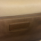 Chanel 2012 Diamond Chain Beige Single Flap