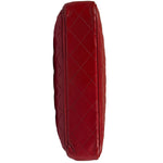 Chanel Vintage Red Quilted Lambskin Tote 1989