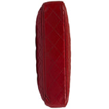 Chanel Vintage Red Quilted Lambskin Tote 1989