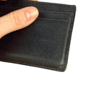 Yves Saint Laurent Leather Cardholder Navy Blue