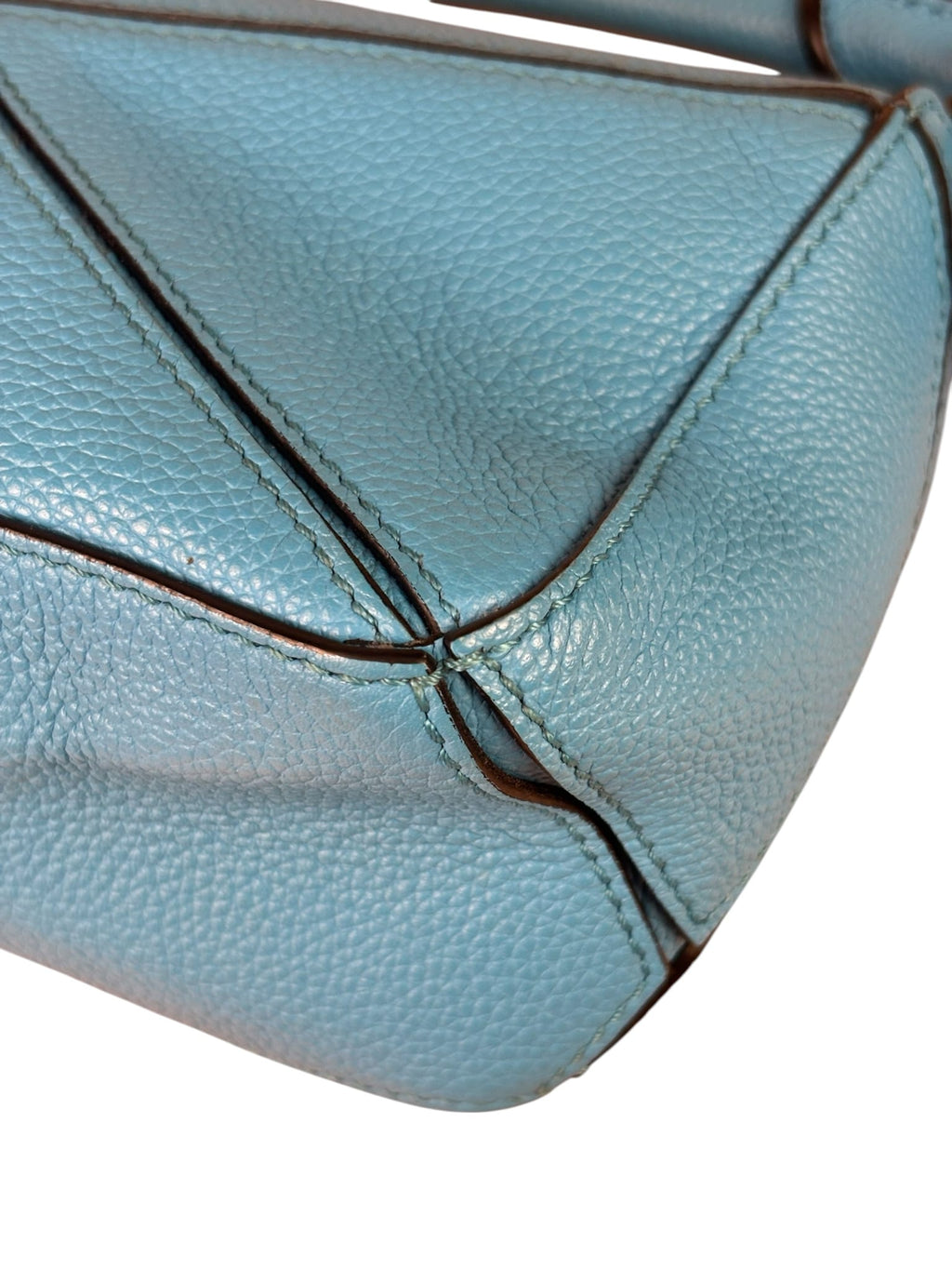 Loewe Blue Leather Puzzled Small Two-Way Bag