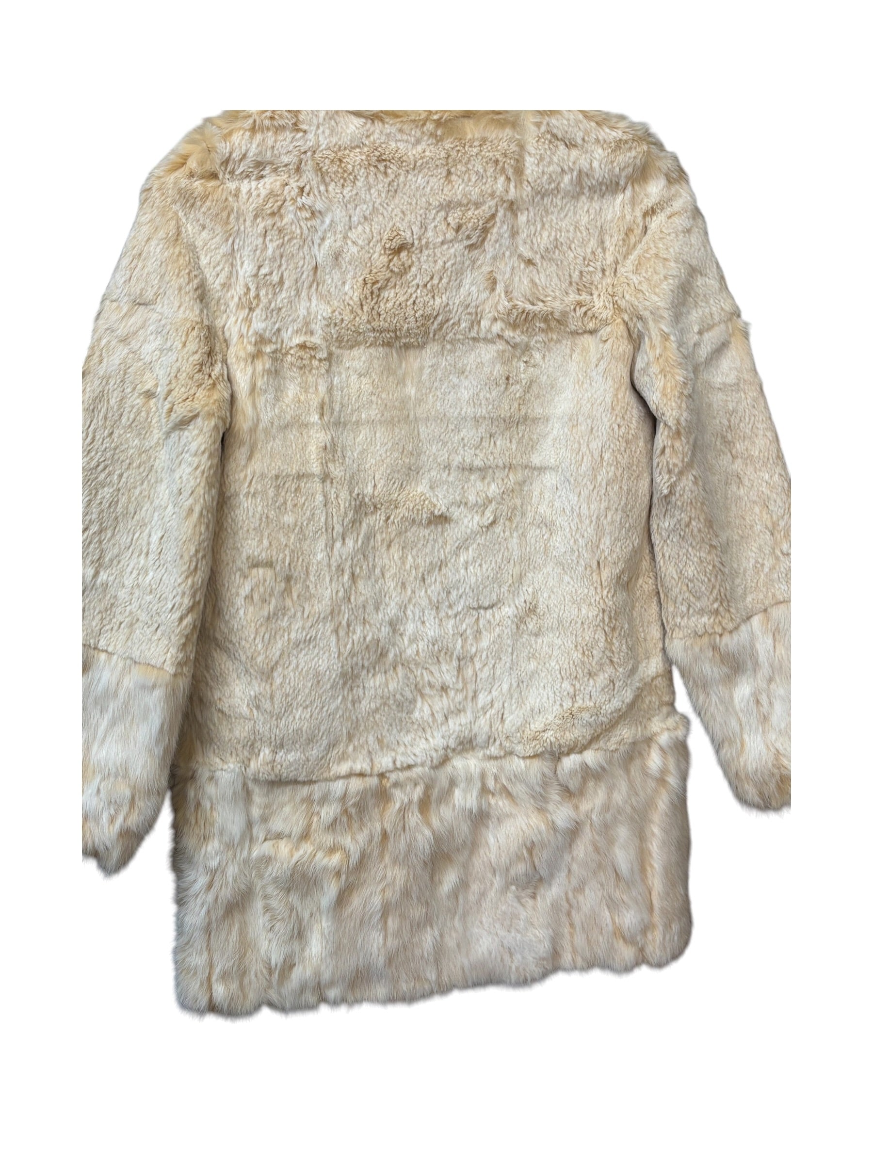 Language Vintage Rabbit Fur Coat