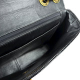 Chanel Black Patent Mademoiselle Single Flap Bag '95