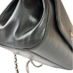 Chanel Black Leather Mademoiselle Accordion Flap Bag 2000