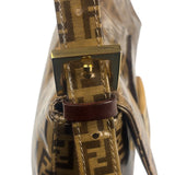Fendi FF PVC Coated Sequin Buckle Baguette